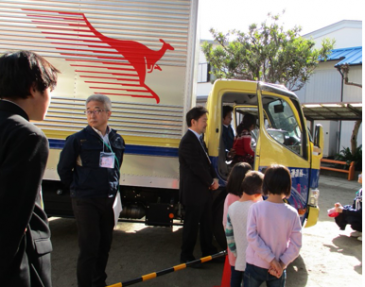堅磐信誠幼稚園で交通安全イベントを行いました。